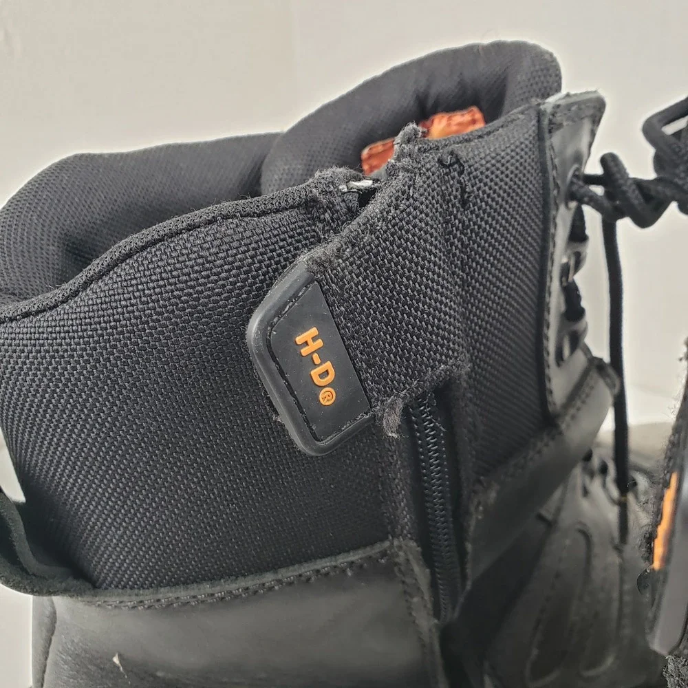 Harley Davidson FXRG Mens 14M Waterproof Black Leather Riding Boots D98304